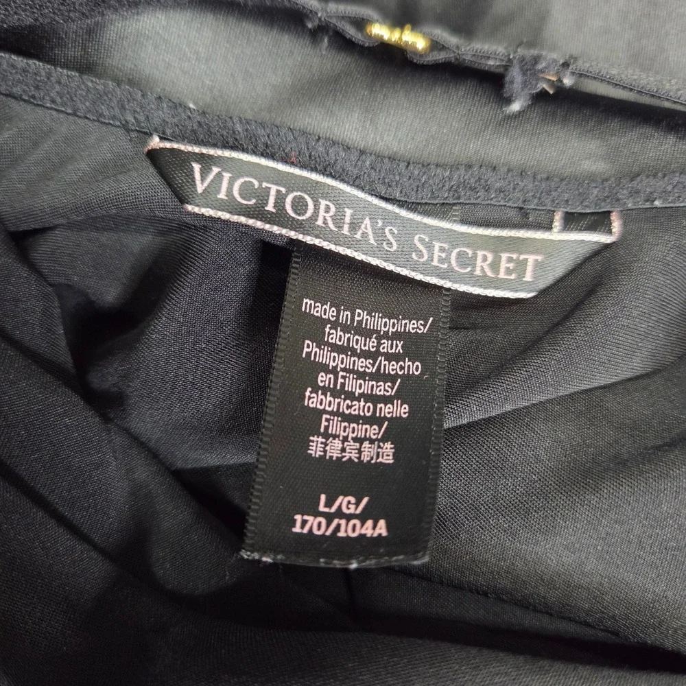 Victoria's‎ Secret Lingerie Babydoll Black Floral Lace Embroidered Dress Large